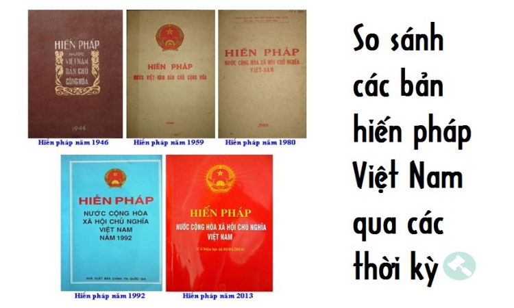 So sánh các bản hiến pháp Việt Nam qua các thời kỳ