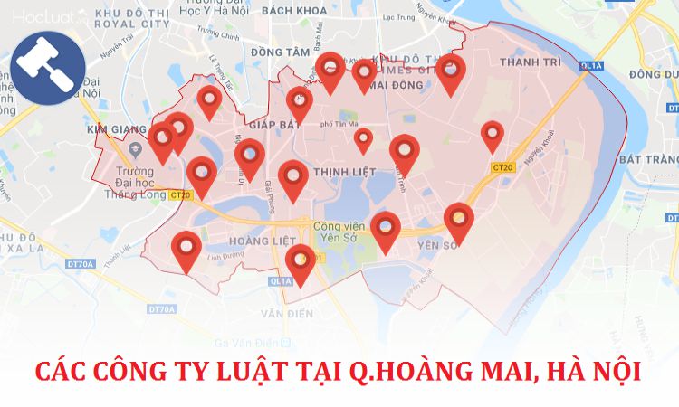 Các công ty luật tại quận Hoàng Mai, TP. Hà Nội