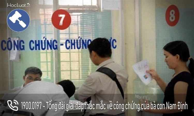 Danh sách các văn phòng công chứng tại Nam Định