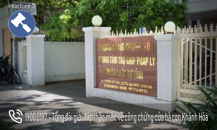 Danh sách các văn phòng công chứng tại Khánh Hòa