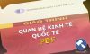 Giáo trình Quan hệ kinh tế quốc tế - Đại học Luật Hà Nội