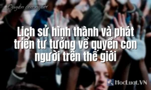 Trình bày lịch sử hình thành và phát triển tư tưởng về quyền con người trên thế giới