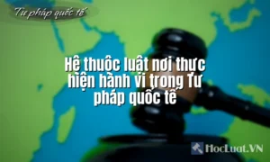 Phân tích "hệ thuộc luật nơi thực hiện hành vi" trong Tư pháp quốc tế